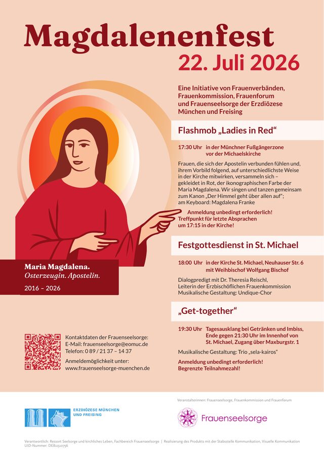 Plakat Magdalenenfest am 22. Juli 2026